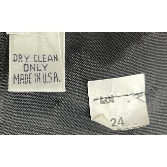 Act Two Women's Size 24 Vintage Black, Pink & Gold Plaid Velvet Dress - Picture 4 of 4